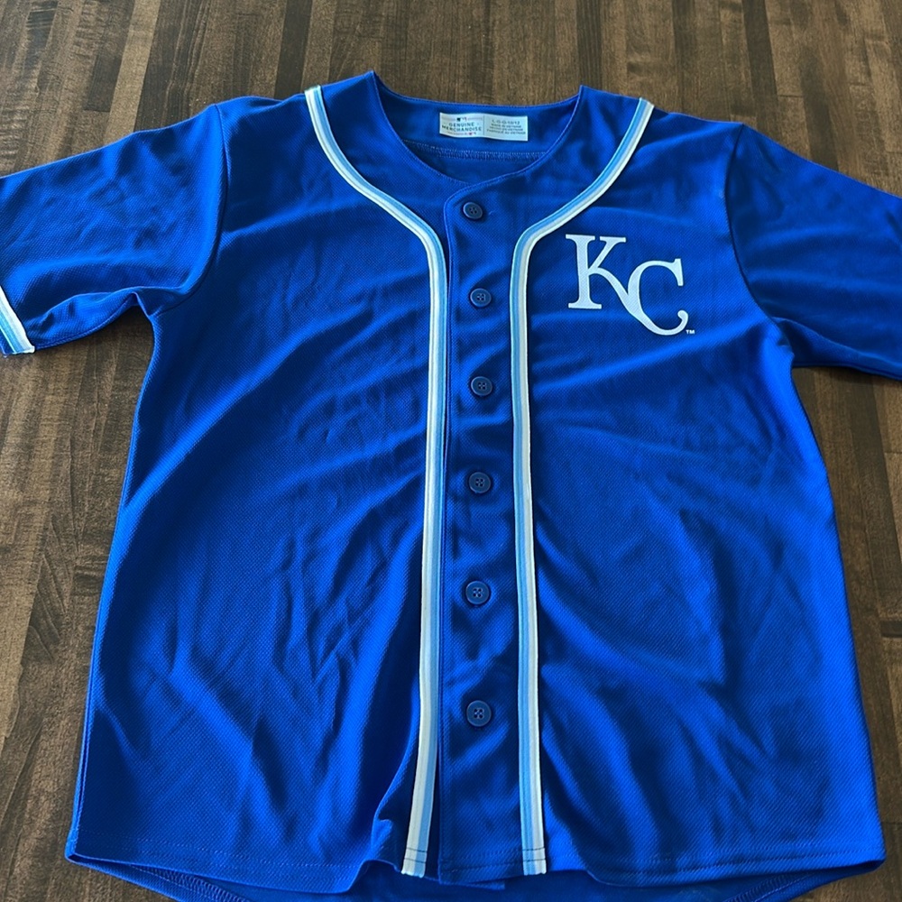 Kansas City Royals Genuine MLB gear size Large (10/12) Blue Jersey Brand new